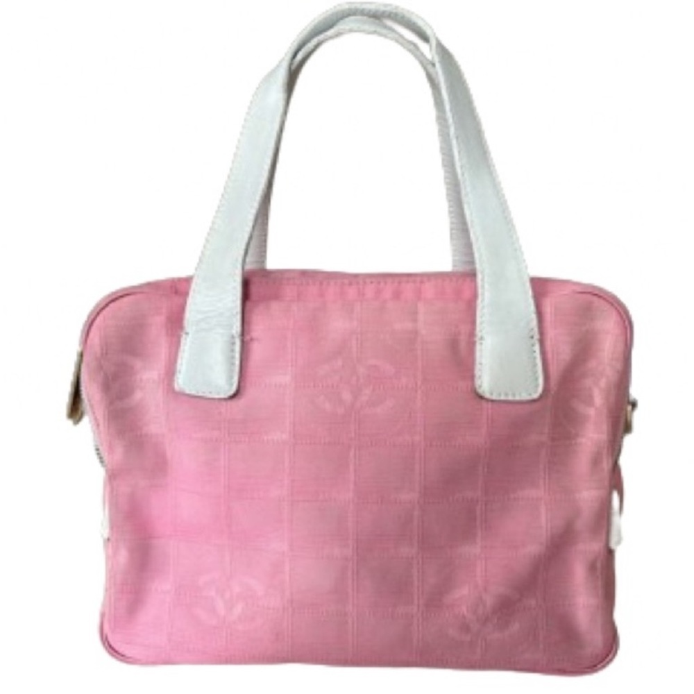 Authentic Chanel 7 series nylon pink tote bag taking offers